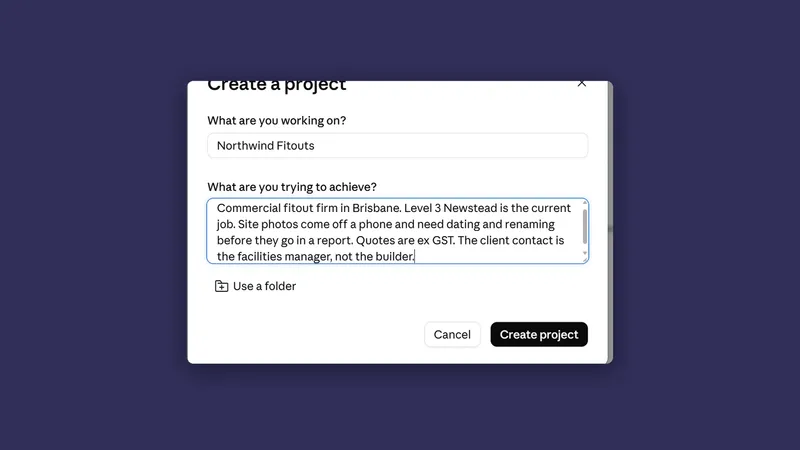 Projects: giving it a memory that stays put
